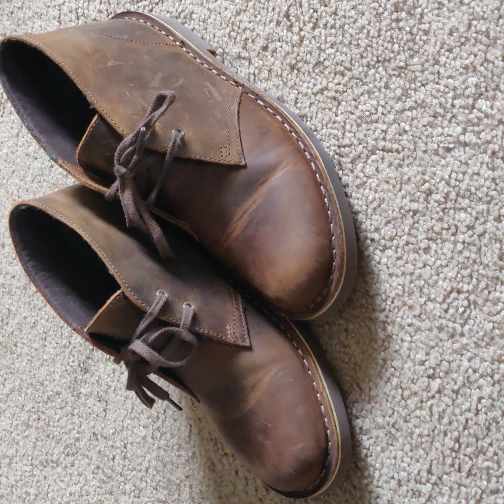 Clarks women acre bridge ankle bootie women's size 8 brown leather- never worn